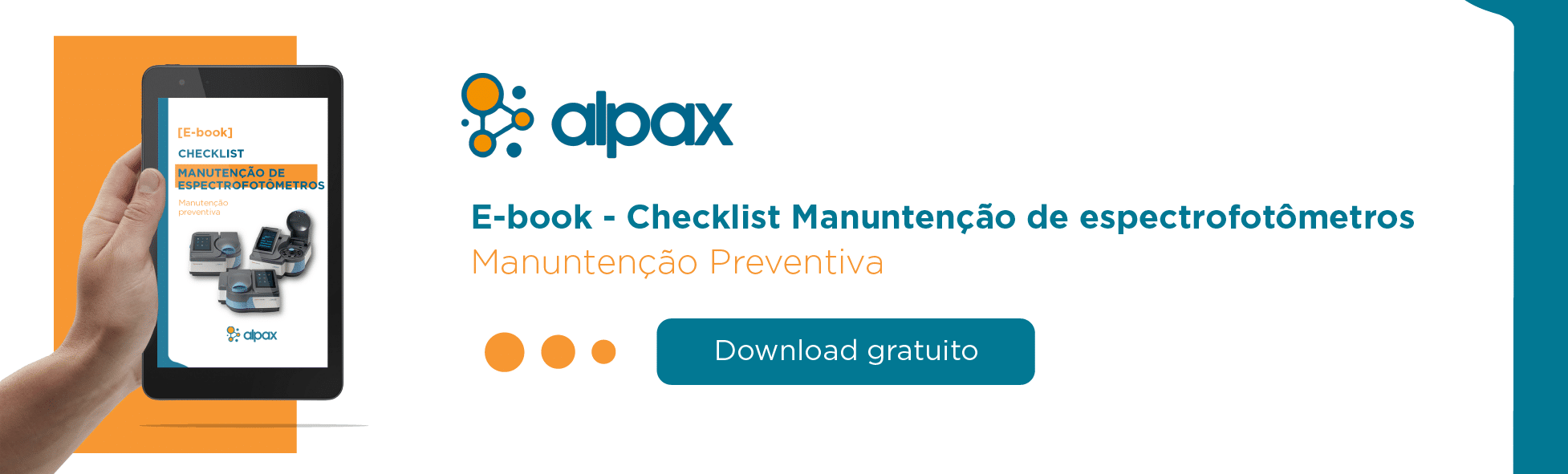 E-book – Checklist de manutenção de Espectrofotômetros