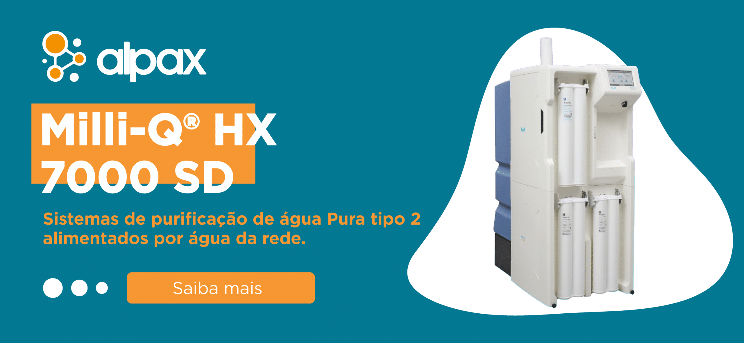 Milli-Q® HX 7000 SD Sistemas de purificação de água Pura tipo 2