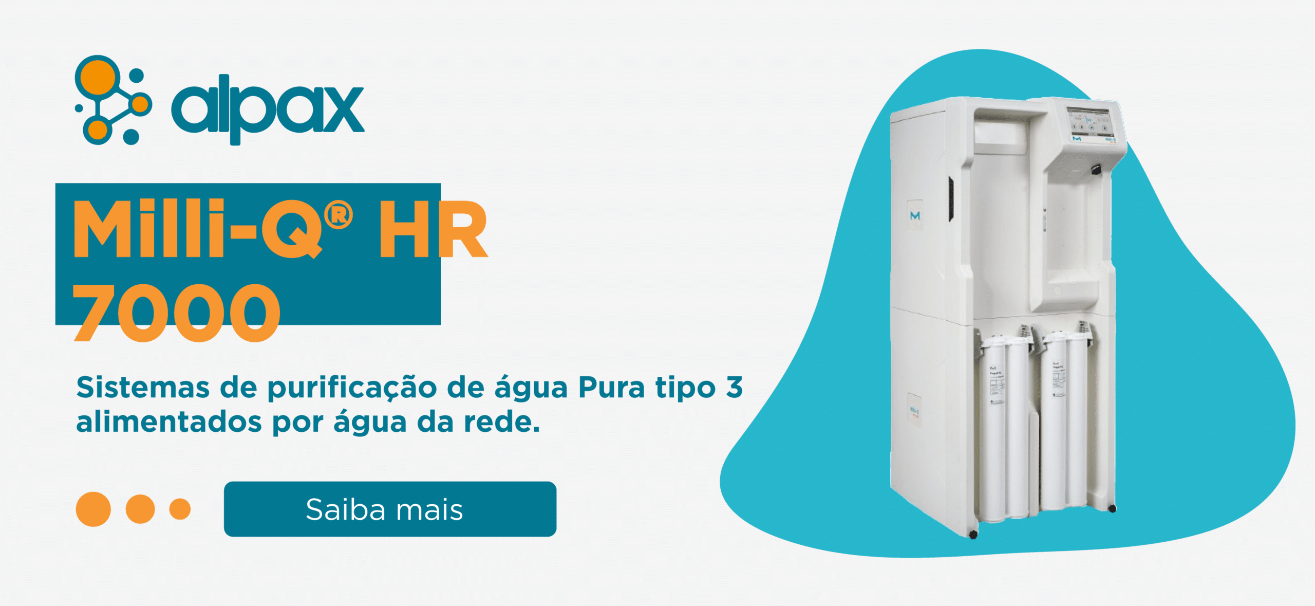 Milli-Q® HR 7000 Sistemas de purificação de água Pura tipo 3